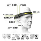 LumiGear™ 350 モーションセンサーヘッドライト | 防水・USB充電式
